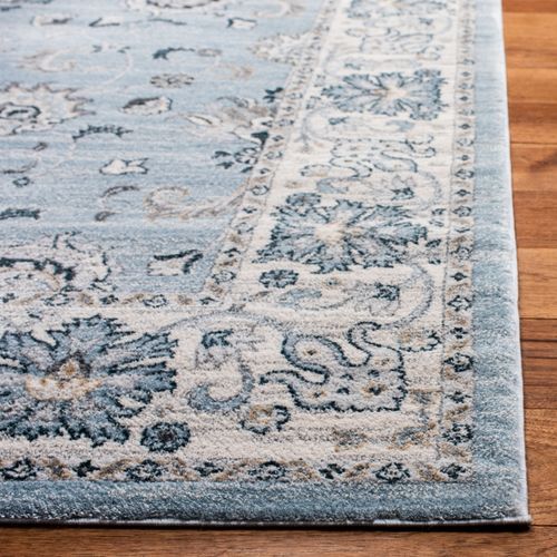 Tapis Isabelle 201 X 274 Cm De Transition Alayna Bleu Clair / Creme
