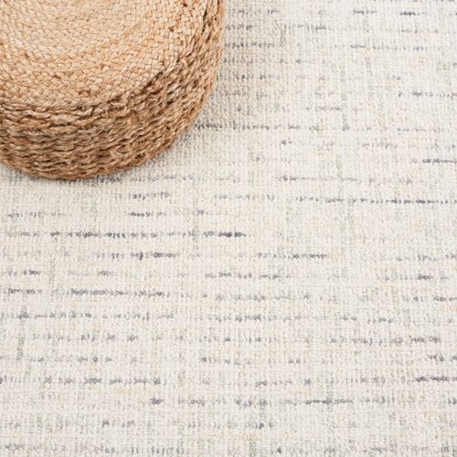 Tapis Abstrait 244 X 305 Cm Contemporain Alouette Ivoire / Gris Clair