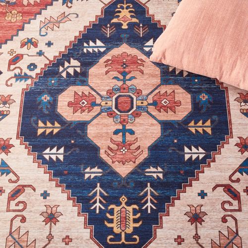 Tapis Tucson 183 X 183 Cm Traditionnel Bishop Rust / Blue