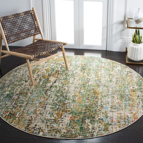 Tapis Rond Madison 236 X 305 Cm Cm Contemporain Manjor Vert / Turquoise
