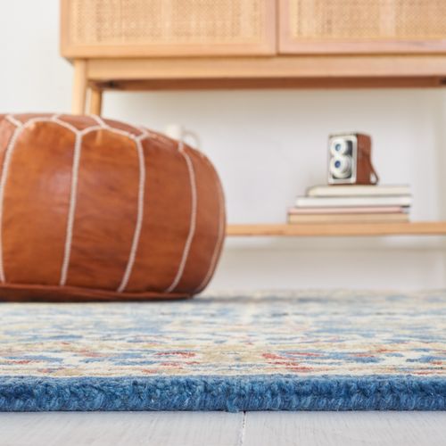 Tapis Natura 183 X 274 Cm Traditionnel Fable Bleu Fonce / Multi