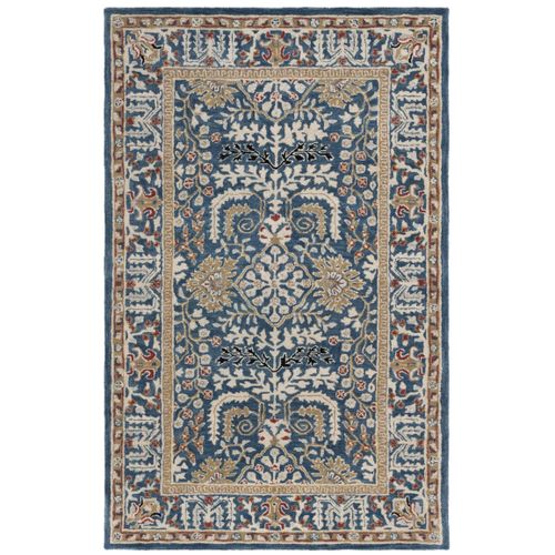 Tapis Natura 183 X 274 Cm Traditionnel Fable Bleu Fonce / Multi