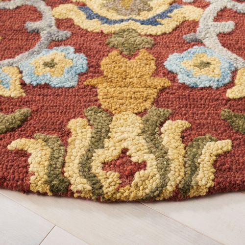 Tapis Blossom 122 X 122 Cm Traditionnel Juni Red / Multi