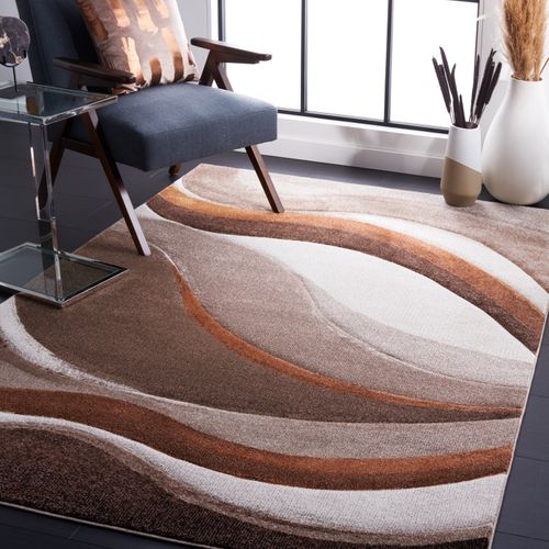 Tapis Hollywood 201 X 274 Cm Contemporain Deep Beige / Brun