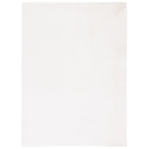 Tapis Faux Rabbit Fur 244 X 305 Cm Solide Et Tonale Florian Off White