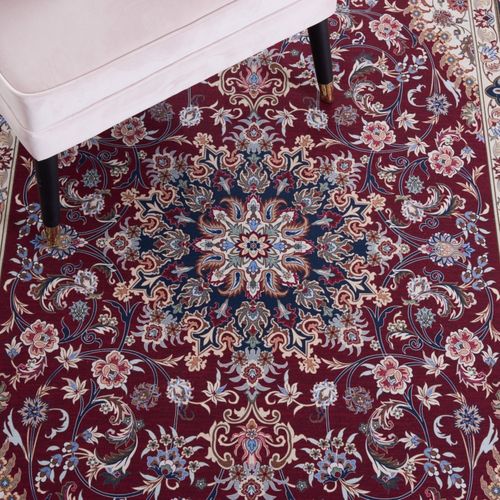 Tapis Tucson 152 X 244 Cm Geometrique Serenade Rouge / Bleu Marine
