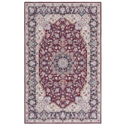 Tapis Tucson 152 X 244 Cm Geometrique Serenade Rouge / Bleu Marine