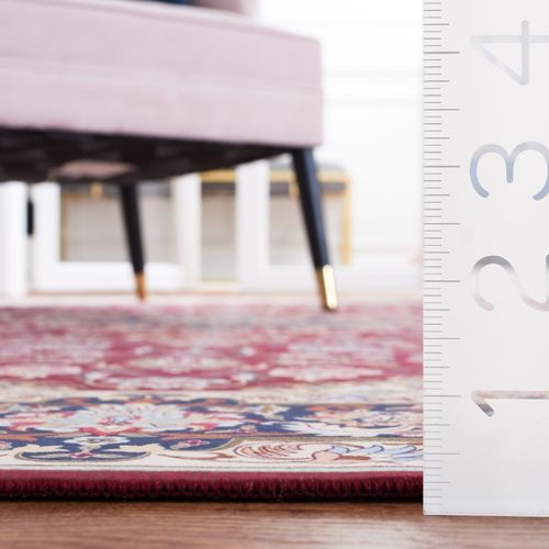 Tapis Tucson 152 X 244 Cm Geometrique Serenade Rouge / Bleu Marine