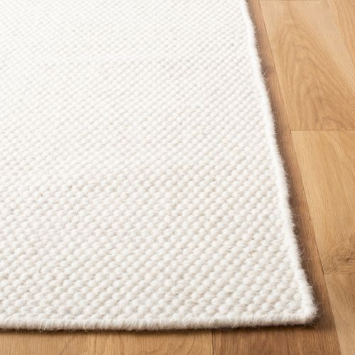 Tapis Vermont 69 X 183 Cm Solid Tonal Hattie Blanc