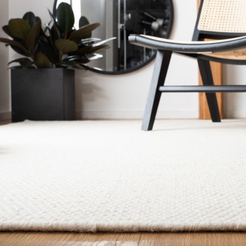Tapis Vermont 213 X 213 Cm Solid Tonal Hattie Blanc