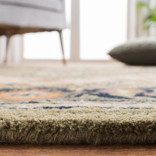 Tapis Heritage 122 X 122 Cm Traditionnel Quincy Vert