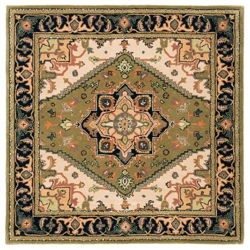 Tapis Heritage 122 X 122 Cm Traditionnel Quincy Vert