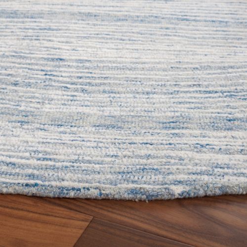 Tapis Metro 122 X 122 Cm Moderne Contemporain Lennon Bleu