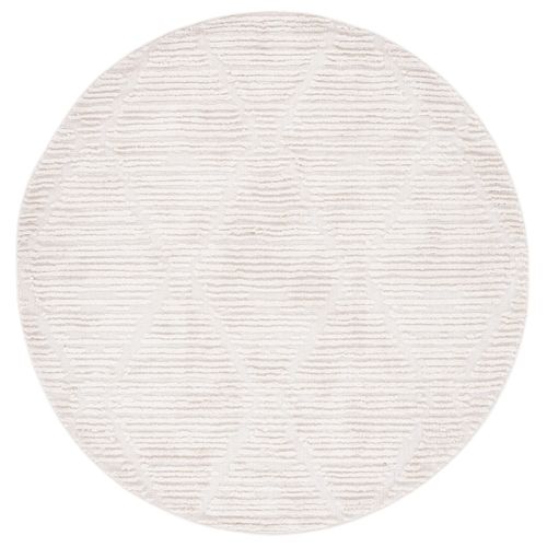 Tapis Rond Marrakech 160 X 160 Cm Bohemien Kendall Beige