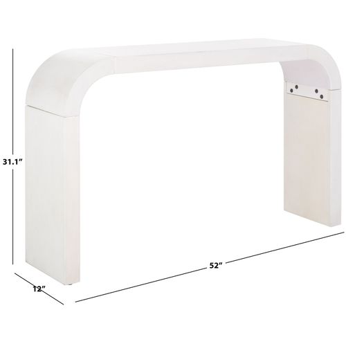 Console Liasonya Blanc Bois Bayur 132 X 30 X 79 Cm
