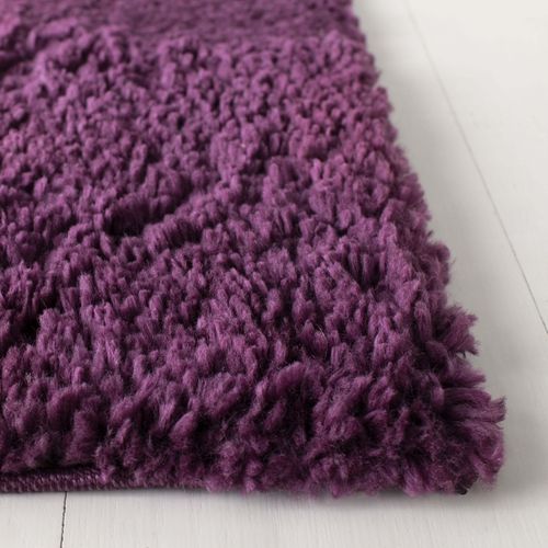 Tapis August à Poils Longs 122 X 122 Cm Shag Lola Violet