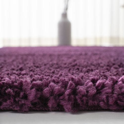 Tapis August à Poils Longs 122 X 122 Cm Shag Lola Violet