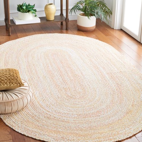 Tapis Braided 122 X 183 Cm Chalet De Campagne Jessamy Beige