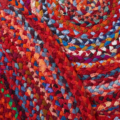 Tapis Braided 152 X 244 Cm Chalet De Campagne Neria Rouille / Multi