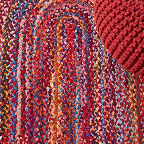 Tapis Braided 152 X 244 Cm Chalet De Campagne Neria Rouille / Multi