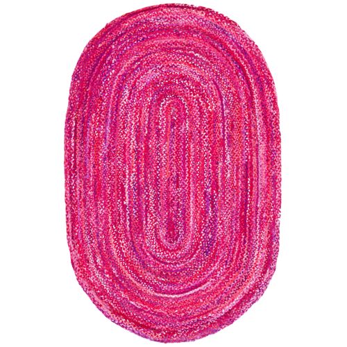 Tapis Braided 152 X 244 Cm Chalet De Campagne Priya Rose