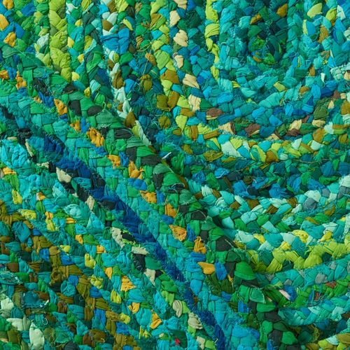 Tapis Braided 122 X 183 Cm Chalet De Campagne Quinley Vert