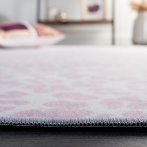 Tapis Faux Hide 91 X 152 Cm Rustique Gwynneth Ivoire / Rose