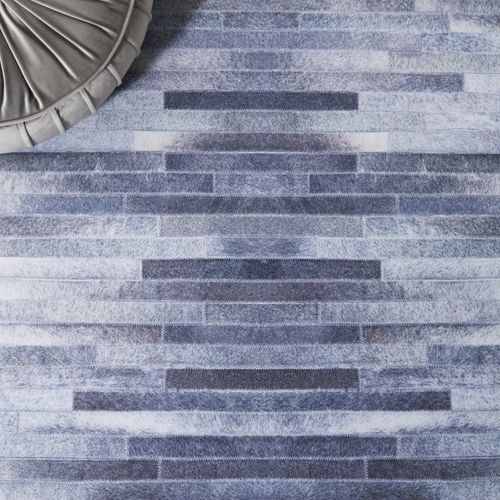 Tapis Faux Hide 183 X 274 Cm Rustique Glam Cyra Gris Clair / Gris