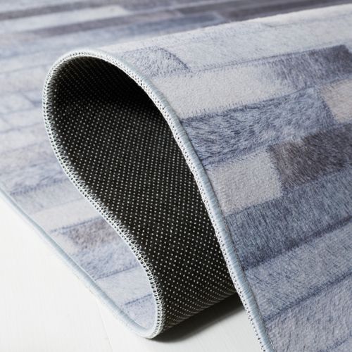 Tapis Faux Hide 244 X 305 Cm Rustique Glam Cyra Gris Clair / Gris