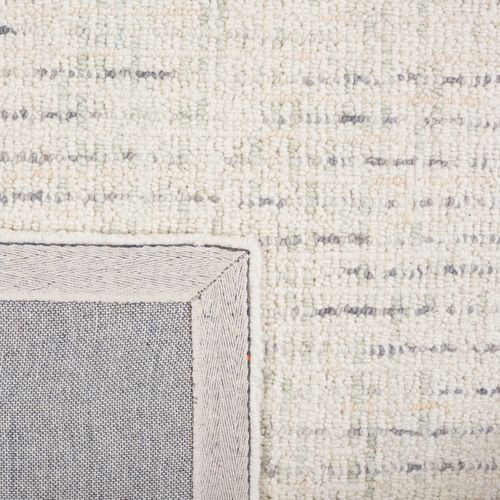 Tapis Abstrait 122 X 122 Cm Contemporain Alouette Ivoire / Gris Clair