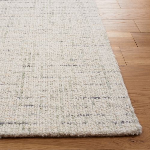 Tapis Abstrait 122 X 122 Cm Contemporain Alouette Ivoire / Gris Clair