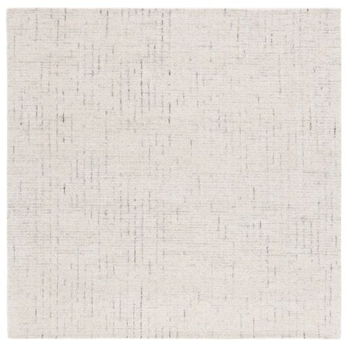 Tapis Abstrait 122 X 122 Cm Contemporain Alouette Ivoire / Gris Clair