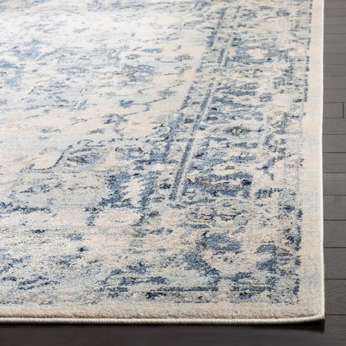 Tapis Charleston 122 X 122 Cm Traditionnel Celestia Ivoire / Marine