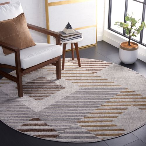 Tapis Palma 201 X 201 Cm Moderne Winter Beige