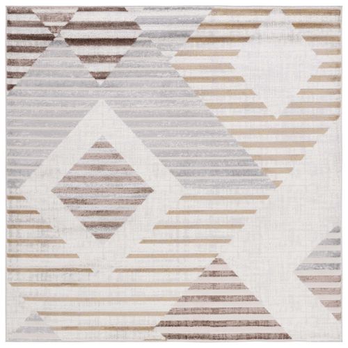Tapis Palma 201 X 201 Cm Moderne Winter Beige