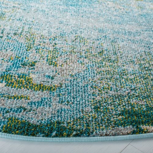 Tapis Madison 152 X 152 Cm Contemporain Seren Vert / Bleu