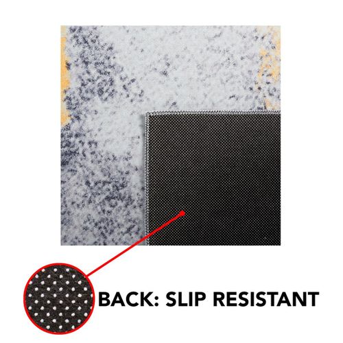 Tapis Tacoma 244 X 244 Cm Contemporain Unique Gris / Or