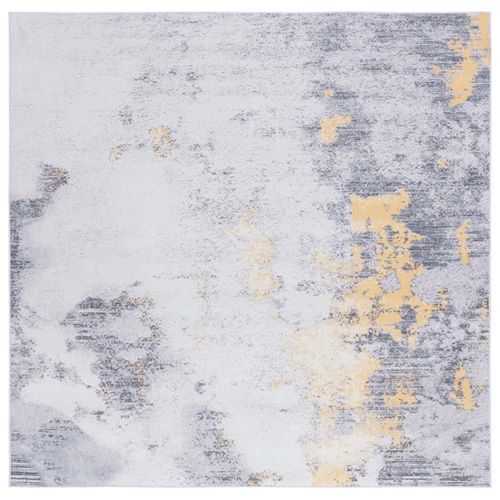 Tapis Tacoma 244 X 244 Cm Contemporain Unique Gris / Or