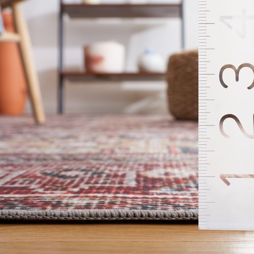 Tapis Tucson 76 X 183 Cm De Transition Minna Bleu Marine / Rouille