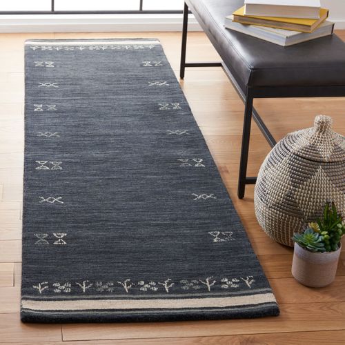 Tapis Himalaya 69 X 183 Cm Contemporain Ezra Fusain
