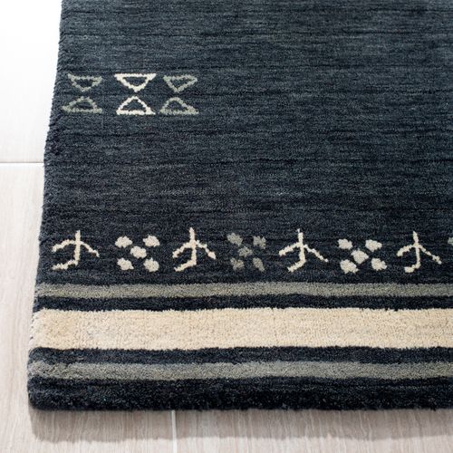 Tapis Himalaya 122 X 122 Cm Contemporain Ezra Fusain