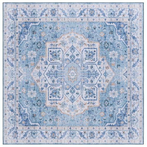 Tapis Tucson 183 X 183 Cm Traditionnel Ximena Bleu