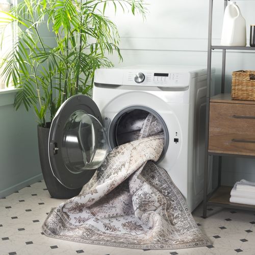 Tapis Tucson 244 X 244 Cm Traditionnel Kushim Beige / Grey