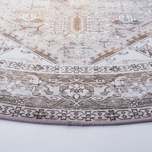 Tapis Tucson 244 X 244 Cm Traditionnel Kushim Beige / Grey