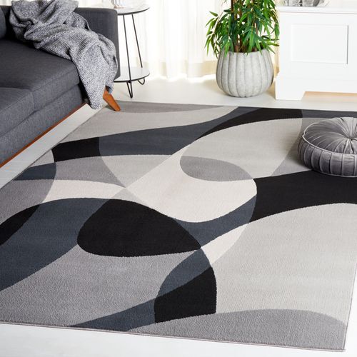 Tapis Odyssey 160 X 229 Cm Moderne Yael Grey / Black Ivory