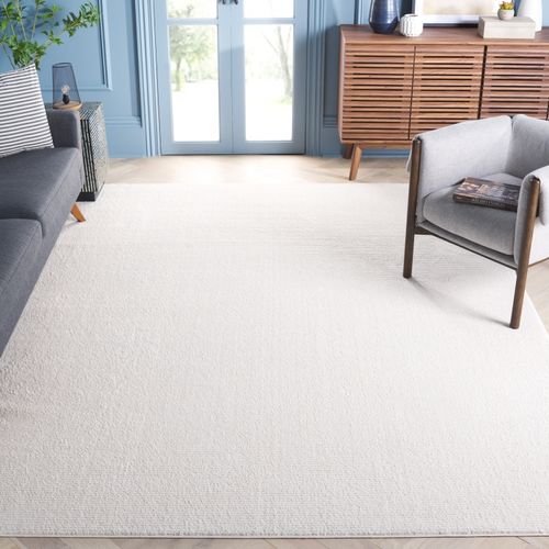 Tapis Lindsay Shag 274 X 366 Cm Solide Et Tonale Aniya Ivoire