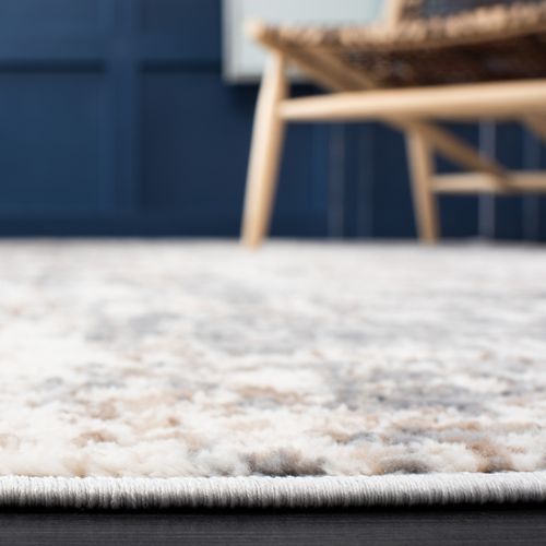 Tapis Shivan 155 X 155 Cm Contemporain Avalon Ivoire / Gris