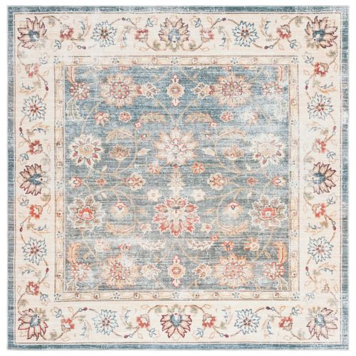 Tapis Arizona 183 X 183 Cm Traditionnel Petra Green / Beige