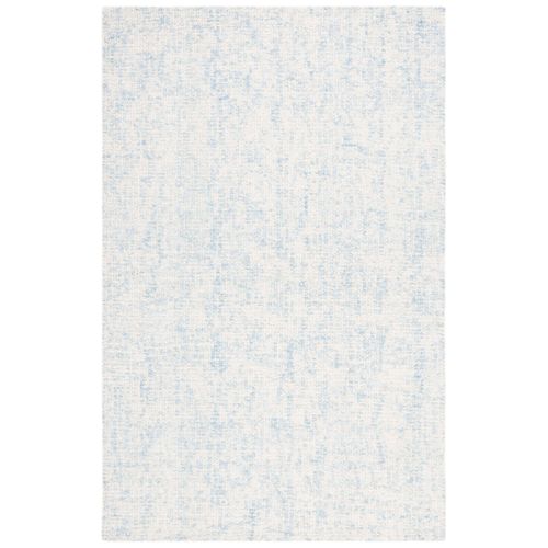 Tapis Abstrait 152 X 244 Cm Geometrique Tempest Bleu / Ivoire