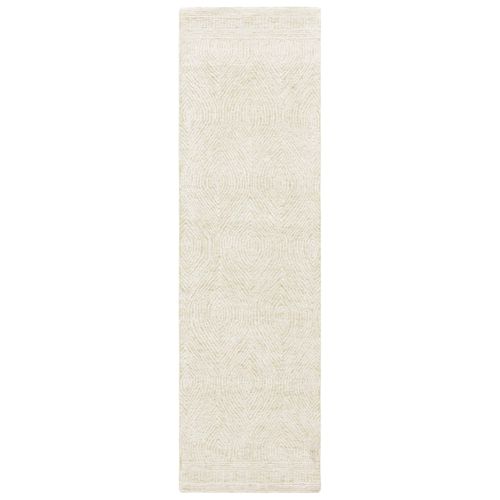 Tapis Abstrait 69 X 244 Cm Bohemien Alaska Vert / Ivoire